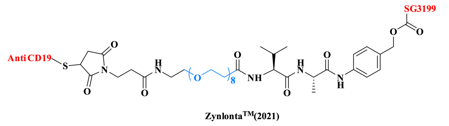 The structure of Zynlonta.
