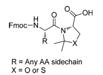 Figure 3. General chemical structure of a pseudoproline dipeptide [2].